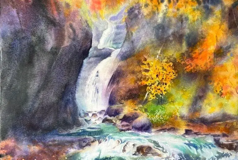 水彩-風景繪畫 O220