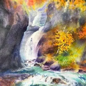 水彩-風景繪畫 O220