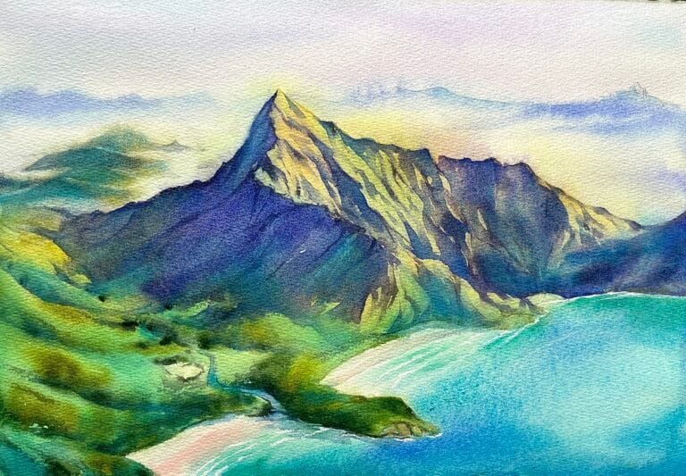 水彩-風景繪畫 O212